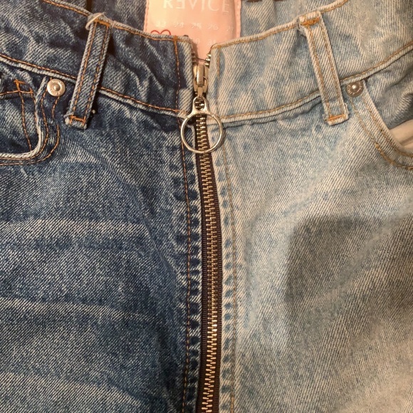 REVICE two-toned distressed jeans high rise SZ 28 - Picture 5 of 7
